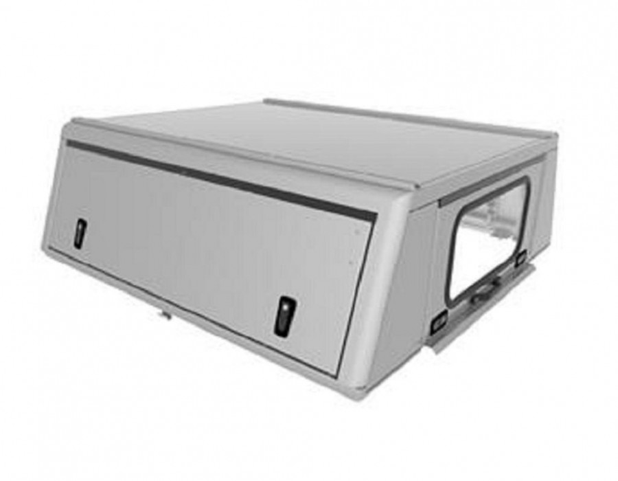 ALU-CAB CANOPY ADVENTURE FORD FORD RANGER 2012+ D/CAB SILVER/ SMOOTH PLATE - Alu-Cab - rolling-turtles.com